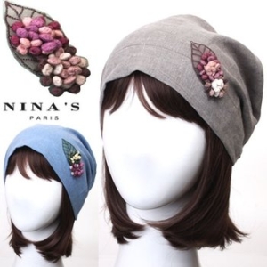  니나스파리 니나파리스 잡화 쪽빛닮은꽃수술 린넨비니모자 8SH130