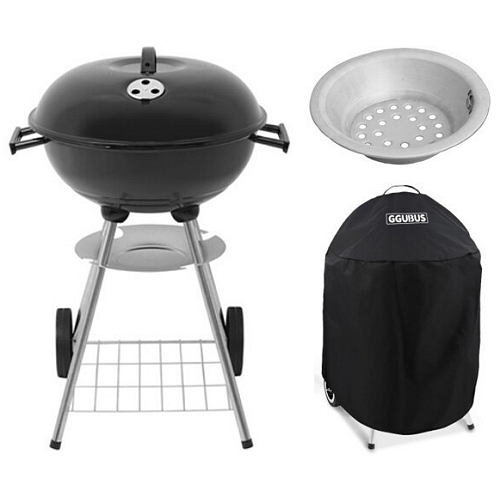 꾸버스 애플 43 베이직 BBQ 그릴 (단품+로스터숯통+커버)_이미지