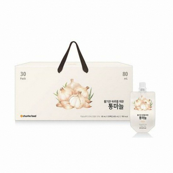 천호엔케어 활기찬 하루를 위한 통마늘 80ml 30포이미지입니다. 누르면 해당 게시물로 새창이동합니다.
