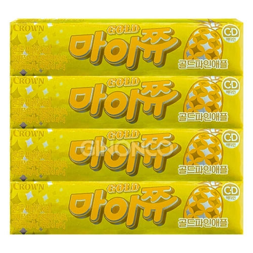 크라운제과 마이쮸 골드파인애플 44g (4개)_이미지