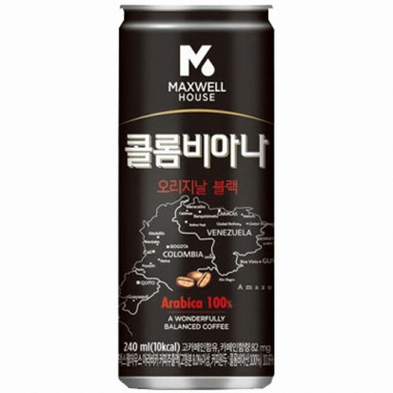 동서식품 맥스웰하우스 콜롬비아나 오리지날 블랙 240ml (30개)_이미지