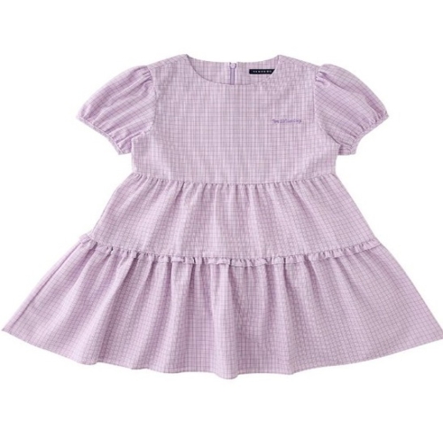 시어서커 체크 원피스24375-400-50LV