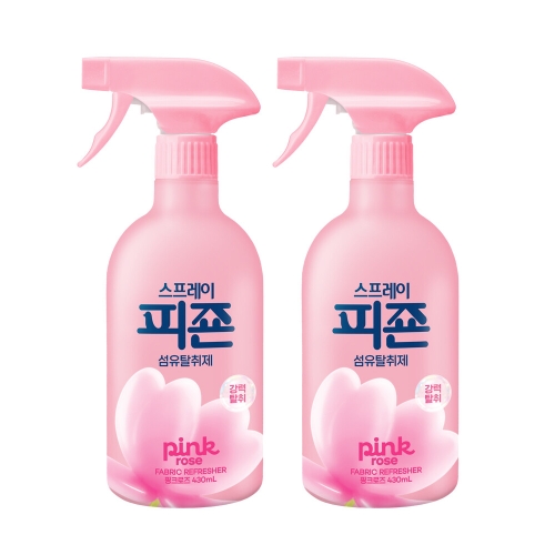 피죤 섬유탈취제 핑크로즈 430ml (2개)