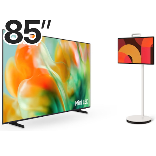 삼성전자 Mini LED KU85MH80AFXKR + 더 무빙스타일 KU27LSFM7AXXKR (스탠드, TV+TV)_이미지