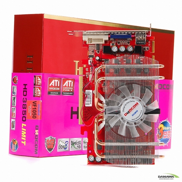 ��ص��� �󵥿� HD 3850 HELIOS LIMIT 512MB VF1050