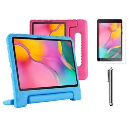 케이스나라 갤럭시탭A 10.1 에바폼 케이스+액정보호필름+터치펜 세트