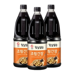 대상 청정원 햇살담은 조림간장 1.7L x 3개