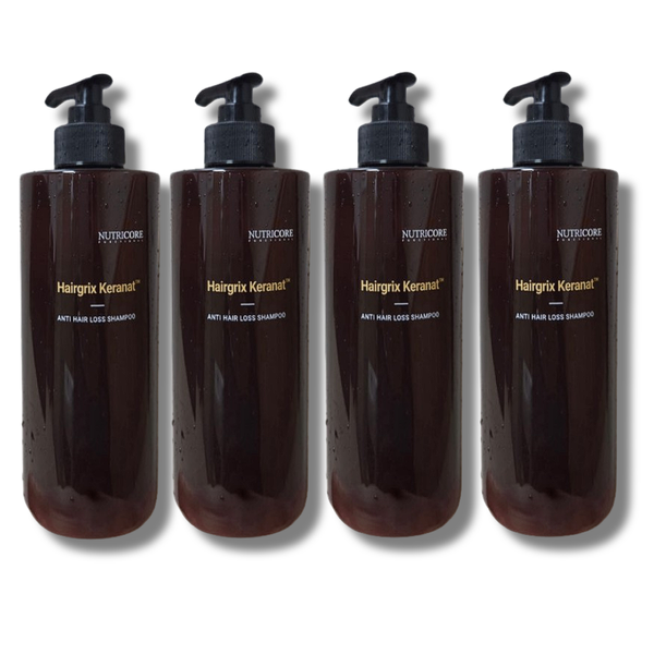 뉴트리코어 헤어그릭스 케라넷 탈모샴푸 500ml (4개)_이미지