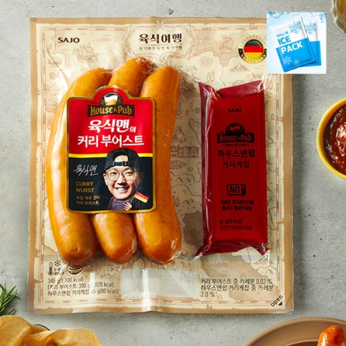 사조대림 대림선 육식맨 커리부어스트 345g
