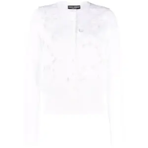 돌체앤가바나 플로럴 자수 오픈워크 가디건 FX275ZJACMJ TP44495579_이미지