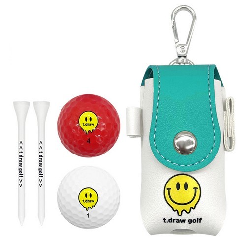 티드로우 캐릭터 골프공 [2개+골프티+볼파우치]