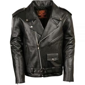 Leather 남성용 클래식 제복 스타일 M/C 재킷 LKM1781 블랙, 블랙., X-Large 공구