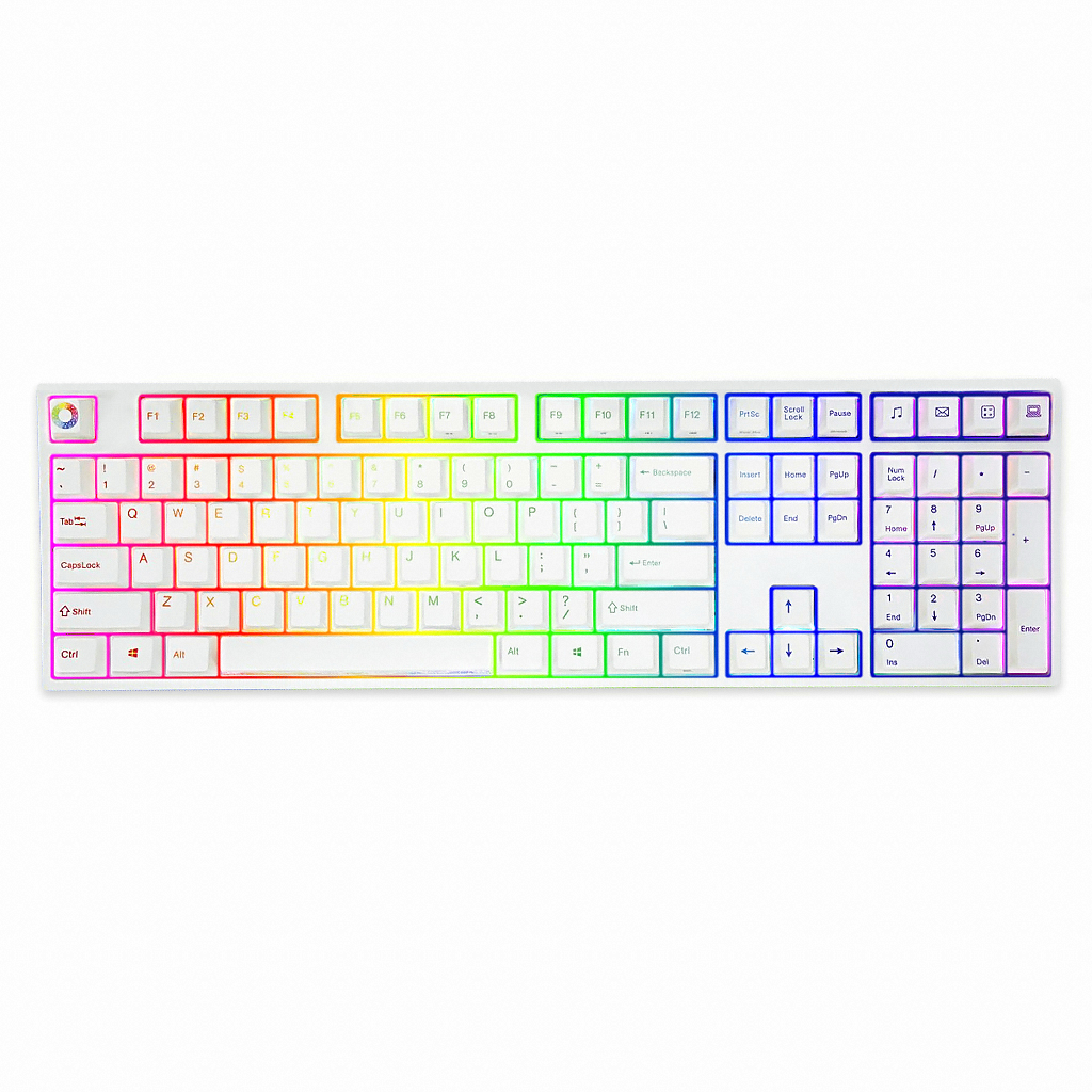 VARMILO VA108M RAINBOW 2 RGB LED PBT 염료승화 영문 (네이쳐 백축)
