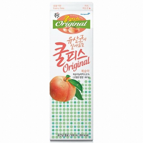 동원F&B 쿨피스 복숭아 930ml (12개)_이미지