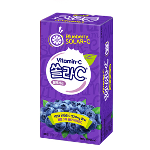 고려은단 쏠라C 블루베리맛 80정 (1개)_이미지