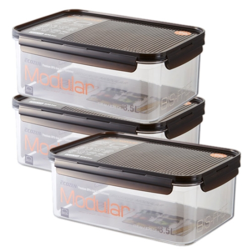 락앤락 비스프리 모듈러 직사각 3.5L (3개)_이미지