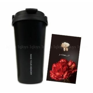 버킷텀 스텐 대용량 손잡이 보온보냉 텀블러 + 메탈스티커 랜덤 700ml 매트블랙
