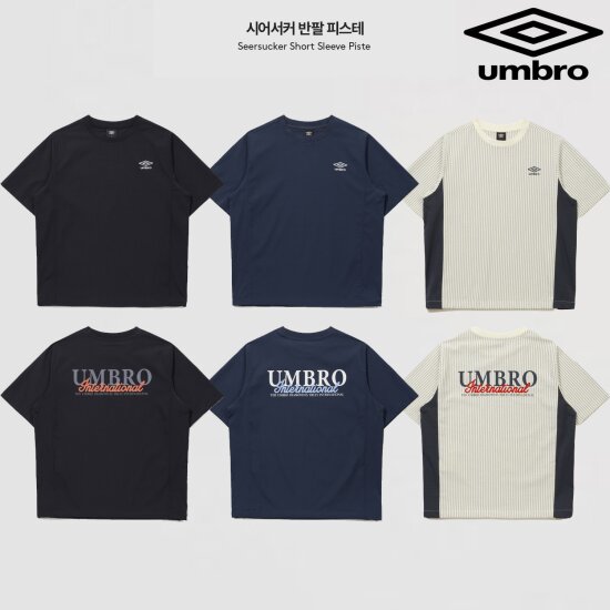 엄브로 시어서커 반팔 피스테 UQ223CWT64