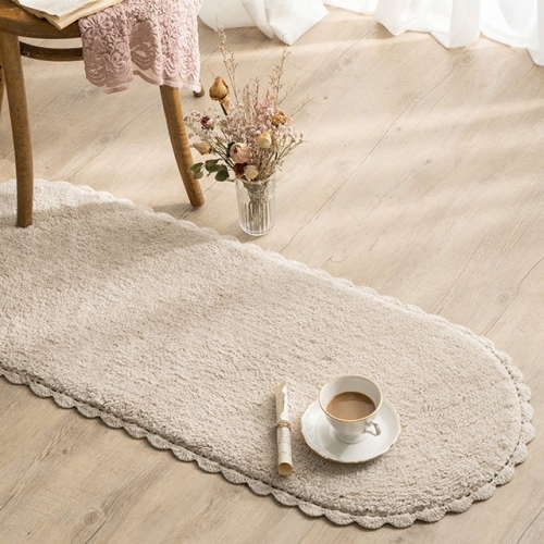  데코뷰 핸드메이드 라운드 레이스 주방매트 M