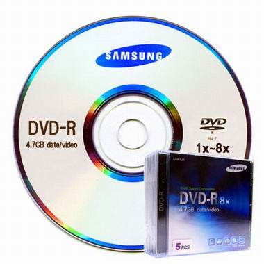 삼성전자 DVD-R 4.7GB 8x 쥬얼 5장 SD8-5JA_이미지