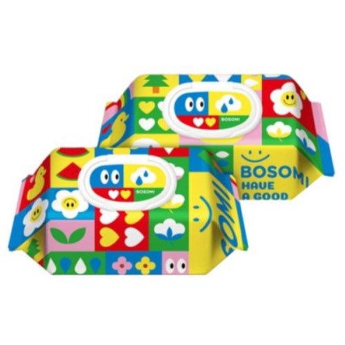 보솜이 펀앤플레이 물티슈 캡형 70매 (8팩)_이미지