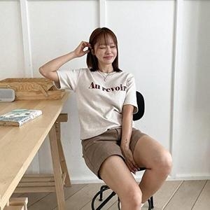 셀러허브 패션 VY 여자 배색 반팔티 티셔츠_WT33154