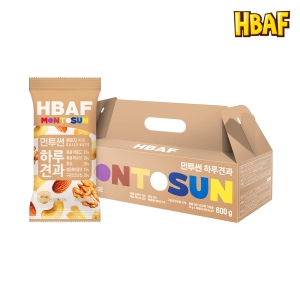 HBAF 먼투썬 하루견과 베이지 선물세트 20g 30개입 (1개)_이미지