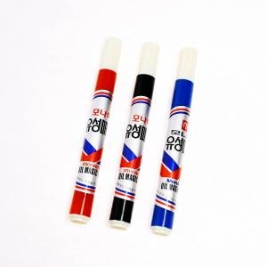 모나미  유성매직2.0mm 흑청적색 둥근닙