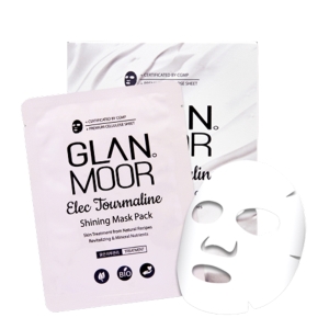  글랜무어 자연미백 GLAN MOOR 자연에 가까운 화장품  일렉 토르말린 샤이닝 마스크 팩