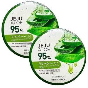 더페이스샵 신선한 제주 알로에 수딩젤 용기형 300ml (2개)_이미지