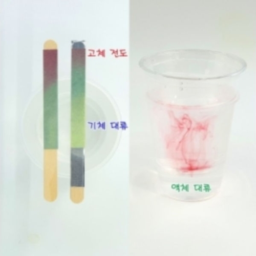 [불명] 고체 기체 액체 물질 열의 이동 전도 대류 5인용