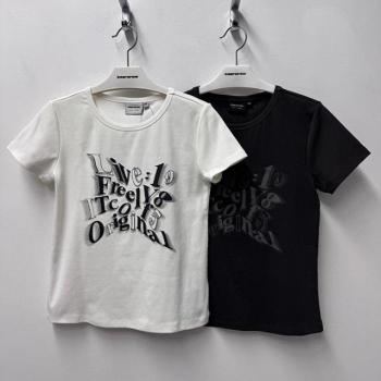 인터크루 HC10 여성 망점 블러 반팔 슬림 스판 티셔츠 ITA2TR61A