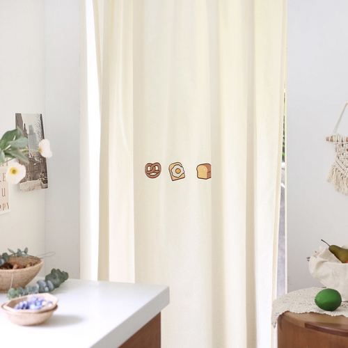 벨라이프 브레드 자수 현관 가리개커튼 (140x200cm)_이미지