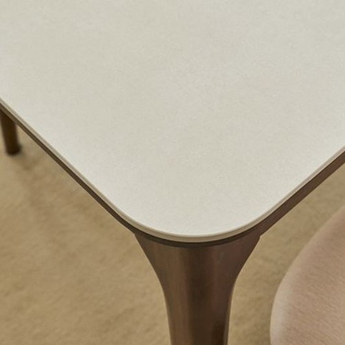 스칸디아 토스카나 포세린 세라믹 원목 식탁 1400 (의자별도)_이미지