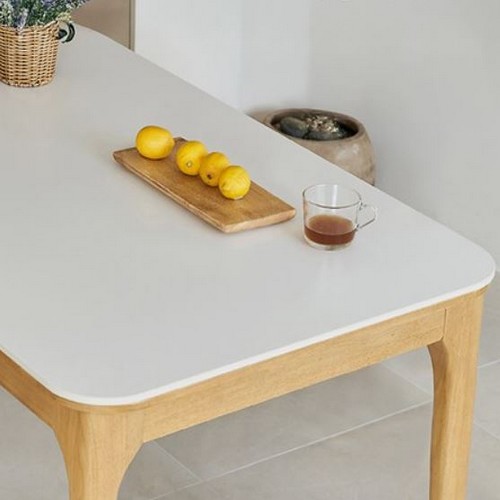 스칸디아 토스카나 포세린 세라믹 원목 식탁 1400 (의자별도)_이미지