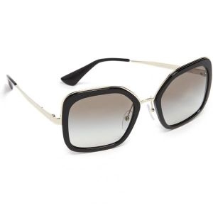 프라다 여성 선글라스 블랙 프레임 그레이 그라데이션 렌즈 54MM 3054257