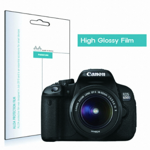 ALLDA 캐논 650D용 고광택 액정보호필름_이미지