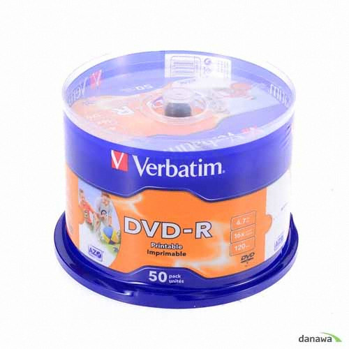 DVD-R 4.7GB 16x 와이드 프린터블 케익