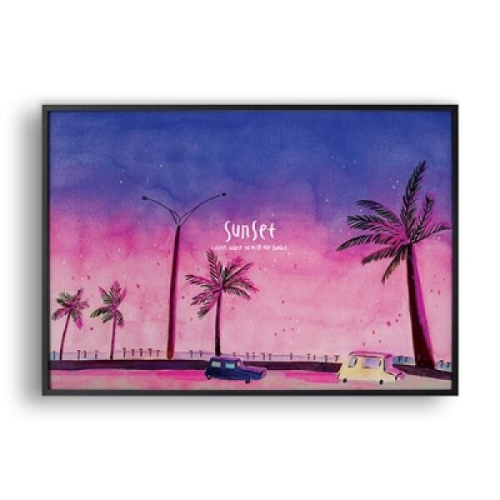 올뉴프레임  Sunset 일러스트 액자