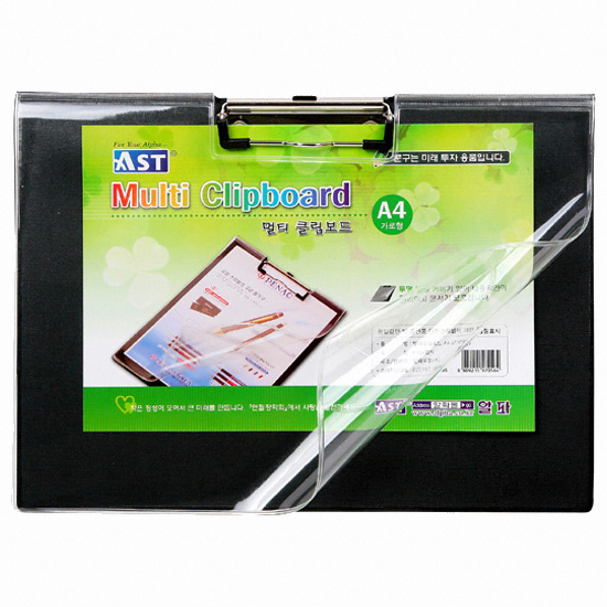 알파  0101639  아스트  멀티 클립보드 PVC/합지  가로 A4알파