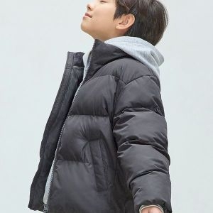 탑텐키즈 공용 AIRTECH 하이넥 패딩 점퍼 (MKF4JP3032)_이미지