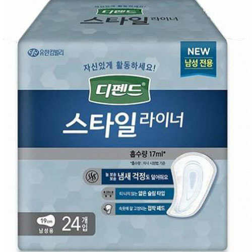 디펜드 스타일 라이너 남성 프리사이즈 24개 (4팩(96개))_이미지