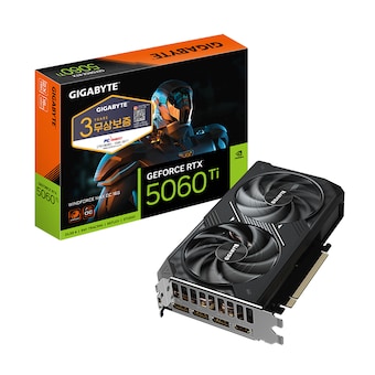 GIGABYTE 지포스 <b>RTX</b> 5060 Ti WINDFORCE MAX OC D7 16GB 피씨디렉트