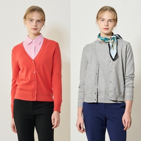 수인터내셔날 BCBG 후리 베이직 니트 가디건 B3S2K215