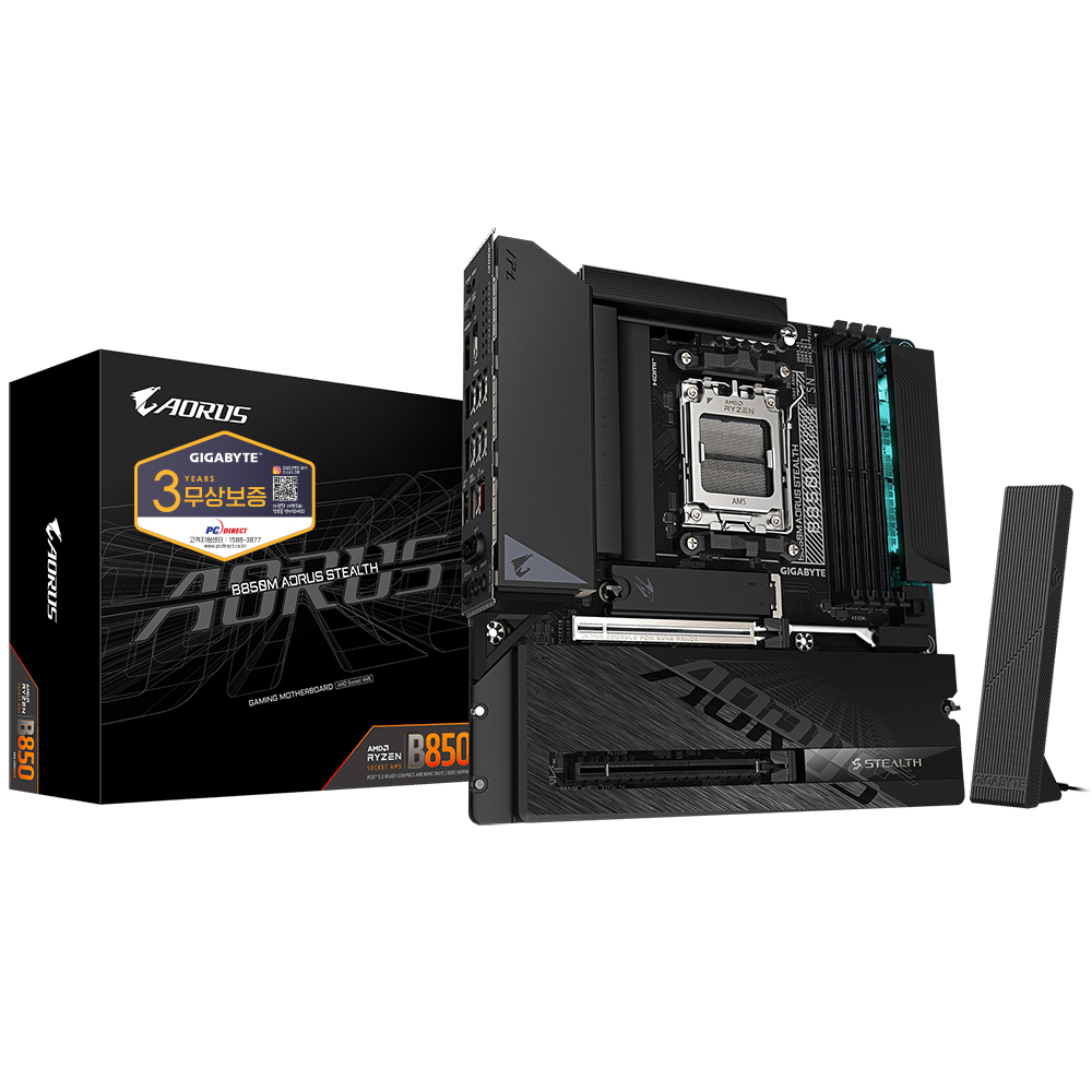 GIGABYTE B850M AORUS STEALTH 피씨디렉트