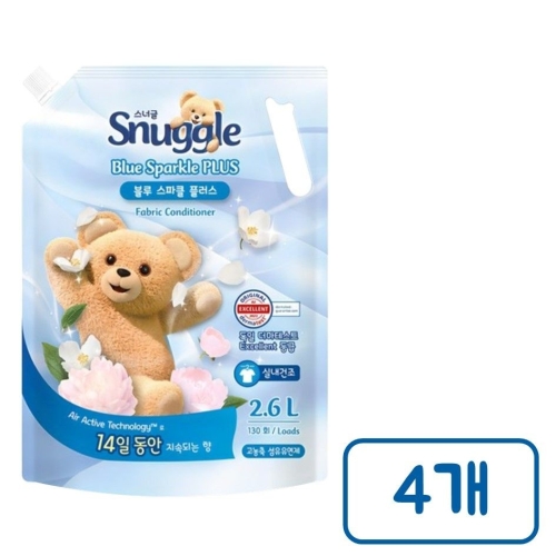 스너글 블루스파클 플러스 리필 2.6L (4개)_이미지