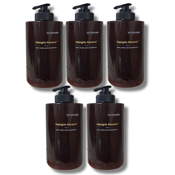 뉴트리코어 헤어그릭스 케라넷 탈모샴푸 500ml (5개)_이미지