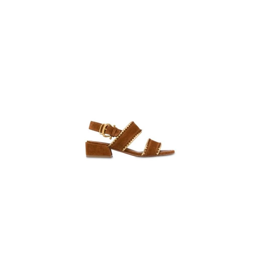 ������ SANDAL PA16013C1O/CUOIO+ORO