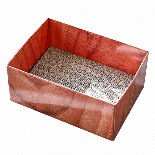 펫토리아 한발뚝딱 박스 캣스크래쳐 (레귤러월넛)_이미지