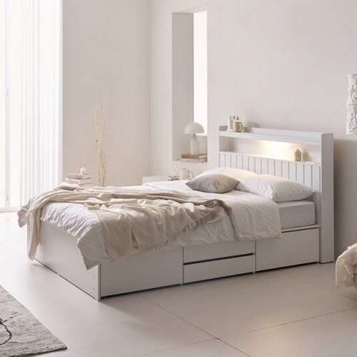 트리플 벨로스 포서랍 LED침대 SS (매트별도)_이미지